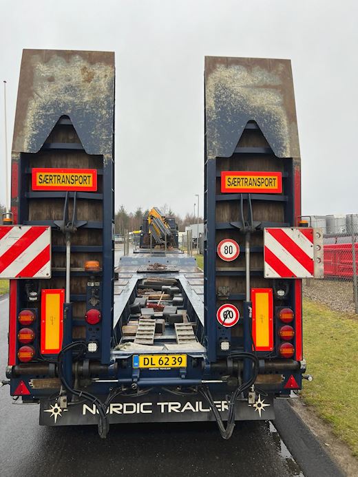 HRD 7 akslet - 84 ton blokvogn med ramper Maskinanhænger - 6