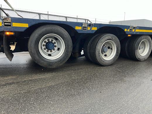 HRD 7 akslet - 84 ton blokvogn med ramper Maskinanhænger - 7
