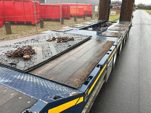 HRD 7 akslet - 84 ton blokvogn med ramper Maskinanhænger - 8