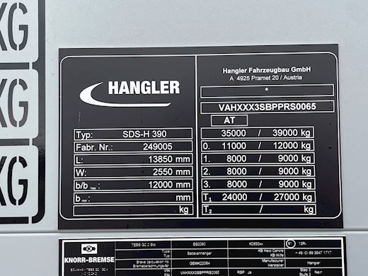 Hangler 3-aks mega gardintrailer hævetag Gardin - 11
