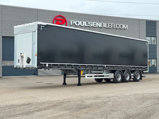 Hangler 3-aks 45-tons gardintrailer truckbeslag Gardin - 1