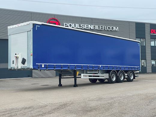 Hangler 3-aks 45-tons gardintrailer truckbeslag Gardin - 1