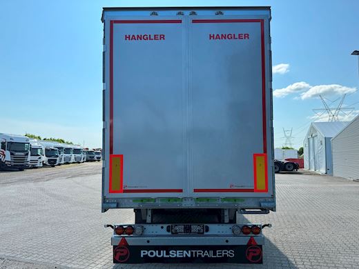 Hangler 3-aks gardintrailer skydetag + kæpstokke Curtains - 3