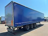 Hangler 3-aks gardintrailer skydetag + kæpstokke Curtains - 4