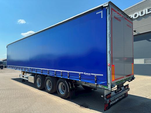 Hangler 3-aks gardintrailer skydetag + kæpstokke Curtains - 2