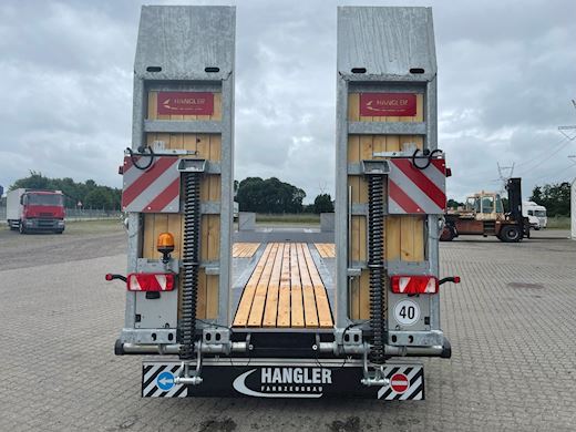 Hangler 3-aks 30-tons maskinhænger til TRAKTOR Maskinanhænger - 3