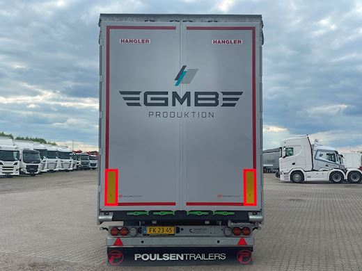 Hangler 3-aks mega gardintrailer hævetag + automatisk skydetag Curtains - 3