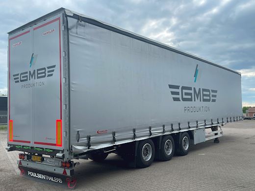 Hangler 3-aks mega gardintrailer hævetag + automatisk skydetag Curtains - 4