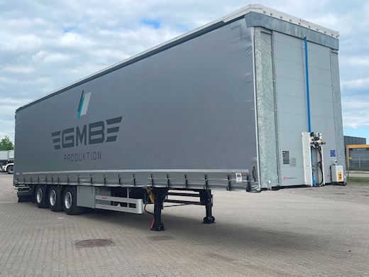 Hangler 3-aks mega gardintrailer hævetag + automatisk skydetag Curtains - 5
