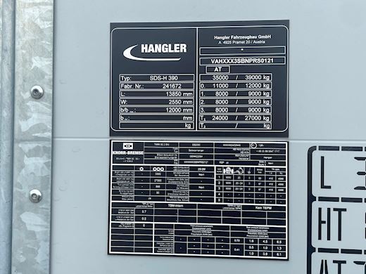 Hangler 3-aks mega gardintrailer hævetag + automatisk skydetag Curtains - 13