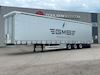 Hangler 3-aks mega gardintrailer hævetag + automatisk skydetag Gardin