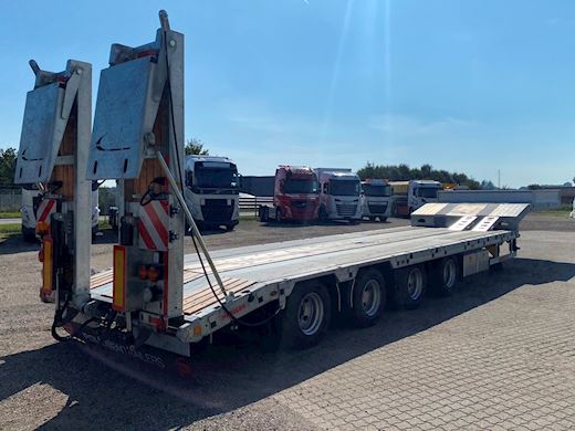 Hangler 4-aks 2-delt ramper Helgalvaniseret Maskintrailer - 4