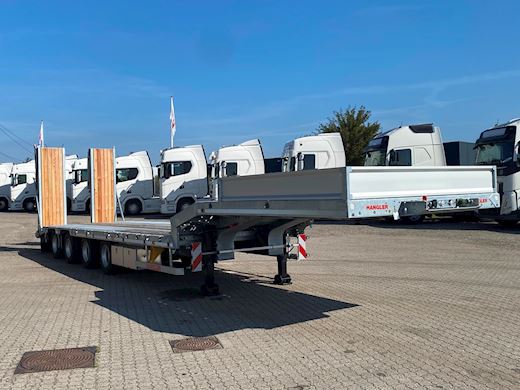 Hangler 4-aks 2-delt ramper Helgalvaniseret Maskintrailer - 5