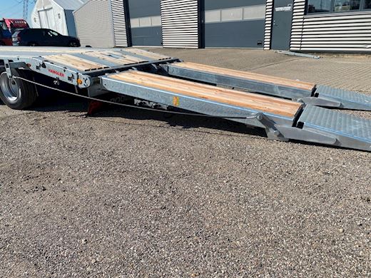Hangler 4-aks 2-delt ramper Helgalvaniseret Maskintrailer - 11