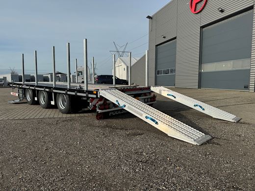 Hangler 3-aks 6,90m maskinkærre + løse ramper DEMO Machine trailer - 10