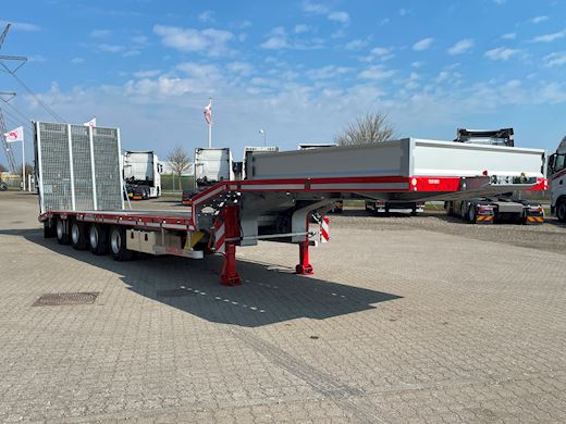 Hangler 4-aks 4,20m 2-delt heldækkende rampe Maskintrailer - 5