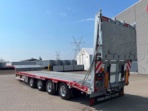 Hangler 4-aks 4,20m 2-delt heldækkende rampe Maskintrailer - 2