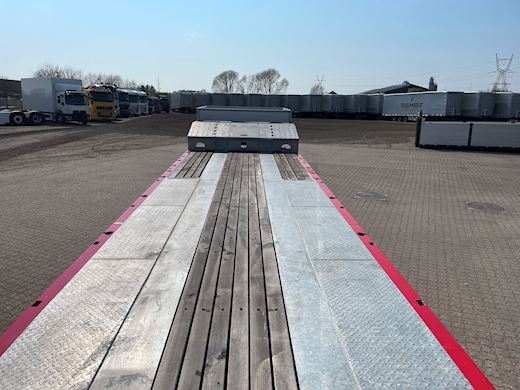 Hangler 4-aks 4,20m 2-delt heldækkende rampe Maskintrailer - 9