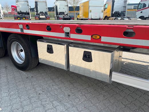 Hangler 4-aks 4,20m 2-delt heldækkende rampe Maskintrailer - 14