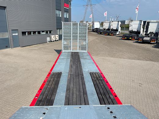 Hangler 4-aks 4,20m 2-delt heldækkende rampe Maskintrailer - 10