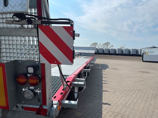 Hangler 4-aks 4,20m 2-delt heldækkende rampe Maskintrailer - 13