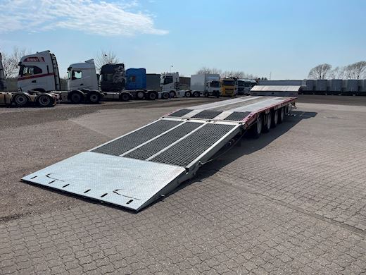 Hangler 4-aks 4,20m 2-delt heldækkende rampe Maskintrailer - 8