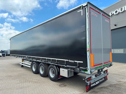 Hangler 3-aks gardintrailer hævetag + kæpstokke Curtains - 2