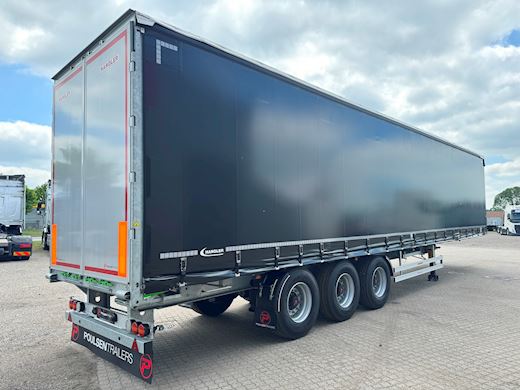 Hangler 3-aks gardintrailer hævetag + kæpstokke Curtains - 4