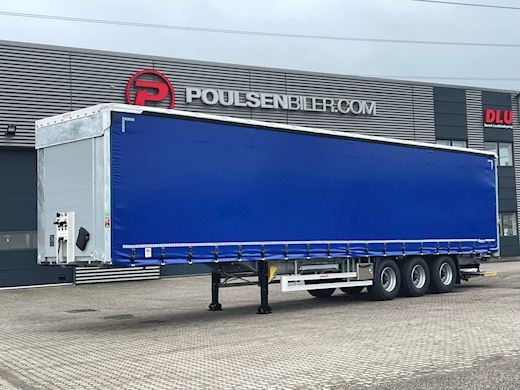 Hangler 3-aks gardintrailer folde-/slædelift + hævetag Curtain-Sider - 1