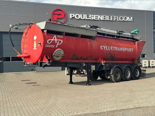 A.P. Gyllevogne 3-aks 34m3 gylletrailer/vandtrailer Gülle Auflieger - 1