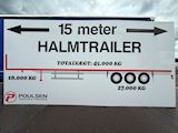 Hangler 15-meter halmtrailer / åben trailer Åben - 2