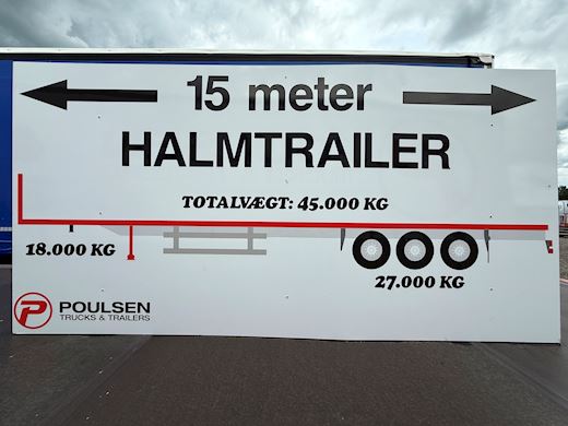 Hangler 15-meter halmtrailer / åben trailer Åben - 2