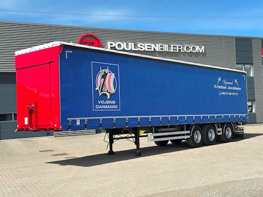Hangler 3-aks gardintrailer hævetag+skydetag Curtain-Sider - 1