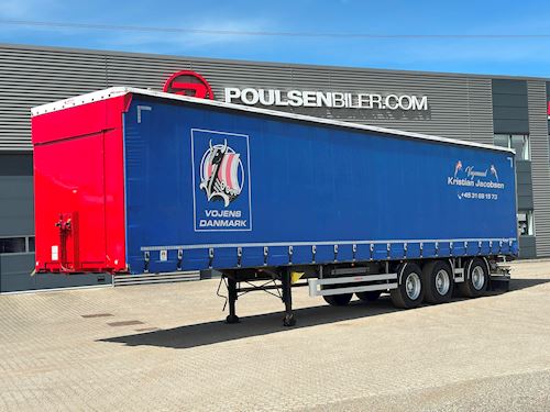 Hangler 3-aks gardintrailer hævetag+skydetag, Curtain-Sider