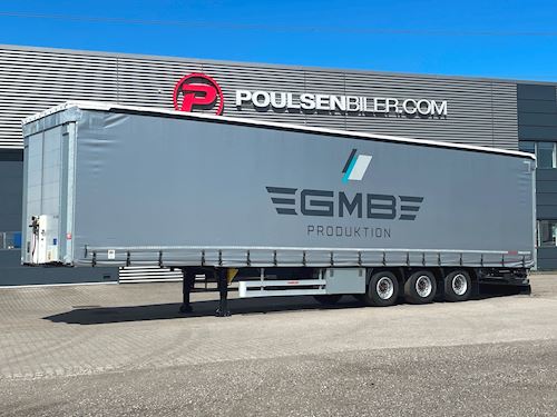 Hangler 3-aks mega gardintrailer hævetag + automatisk skydetag, Curtain-Sider