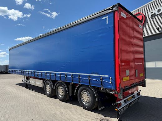 Kel-Berg 3-aks gardintrailer hårdttræ + kæpstokke Gardin - 2