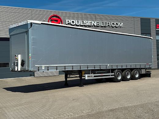 Hangler 3-aks gardintrailer hævetag + kæpstokke Curtains - 1