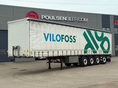 BP Trailer 4-aks med truck beslag, Gardin
