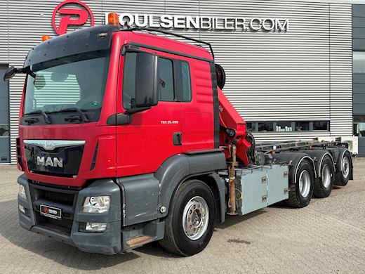 MAN TGS 35-480 m. HMF 2620-K5 kran Abroller/Kran - 4