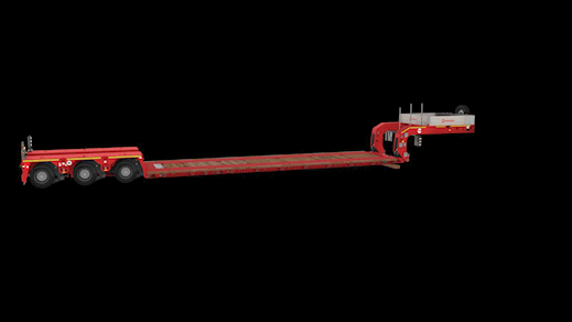 SCHEUERLE 3-aks U9 FL03 EuroCompact sengetrailer Nedbygget med seng - 13