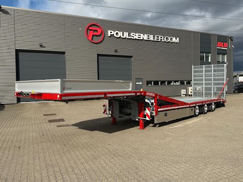 Hangler 3-aks maskintrailer m. heldækkende rampe, Maskintrailer