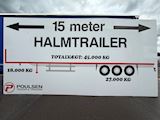 Hangler 15-meter halmtrailer / åben trailer open - 17