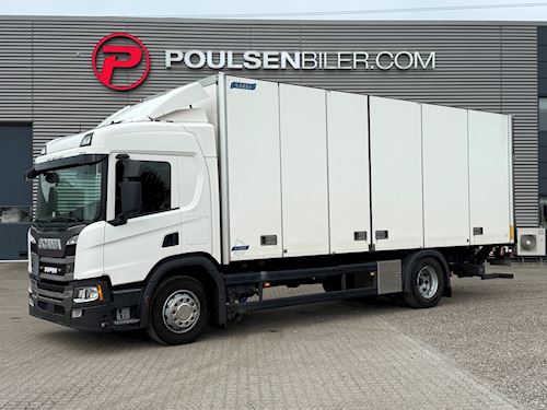 Scania P250 4x2 Närko foldedørskasse, Fast kasse