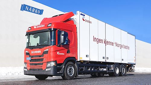 Scania Boksopbygning med sideåbning, Koffer aufbau