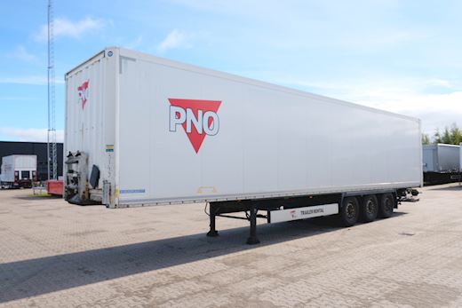 Krone 3-aks bokstrailer med foldes/slædelift Box Trailer - 1