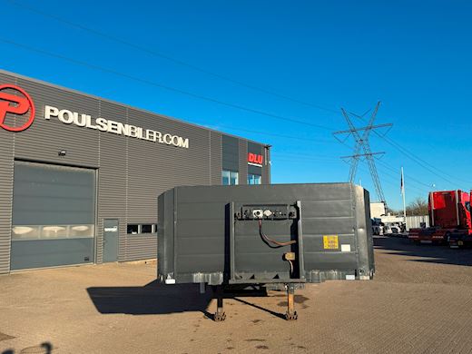 AMT 3-aks ligeud trailer m. containerlåse Åben - 6