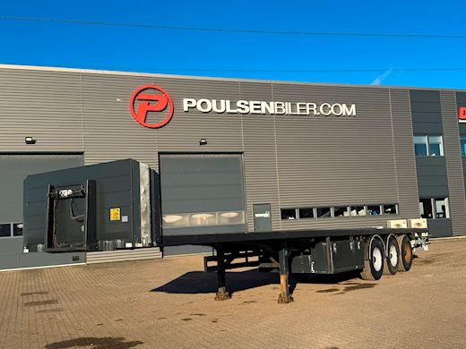 AMT 3-aks ligeud trailer m. containerlåse Åben - 1