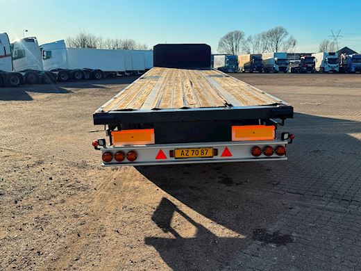 AMT 3-aks ligeud trailer m. containerlåse Åben - 3