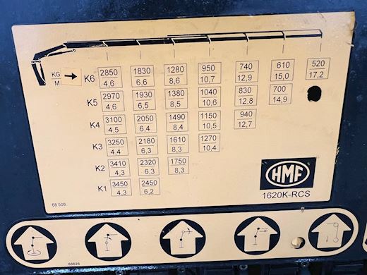 Volvo FL280 HMF 1620K6 Crane - 20