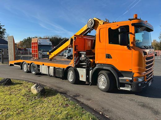 Scania G410 8x2*6 Hiab X-Hiduo 188E3 Cartransporter with crane - 8